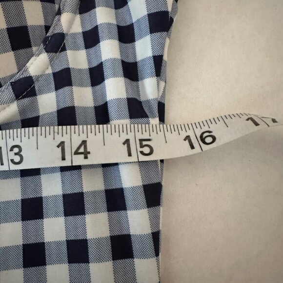 GAP Swimsuit Womens Large Blue White Check Plaid Underwired One Piece Halter NWT - Picture 11 of 12
